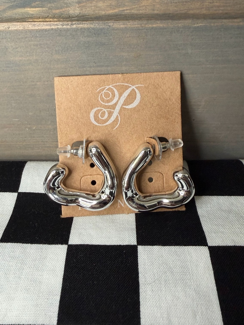 3/$10 Plunder Asymmetrical Hoop Earrings